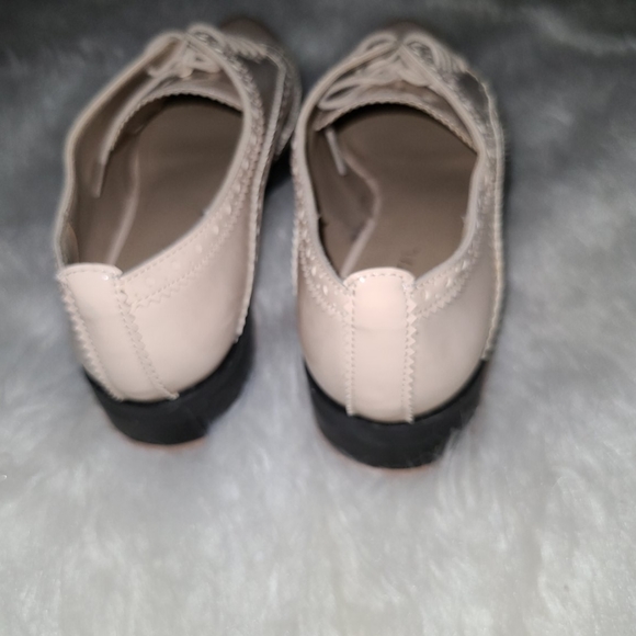 Gunmetal S. 8.5 Blush Pink Vegan Point Toe Oxford - Picture 6 of 8